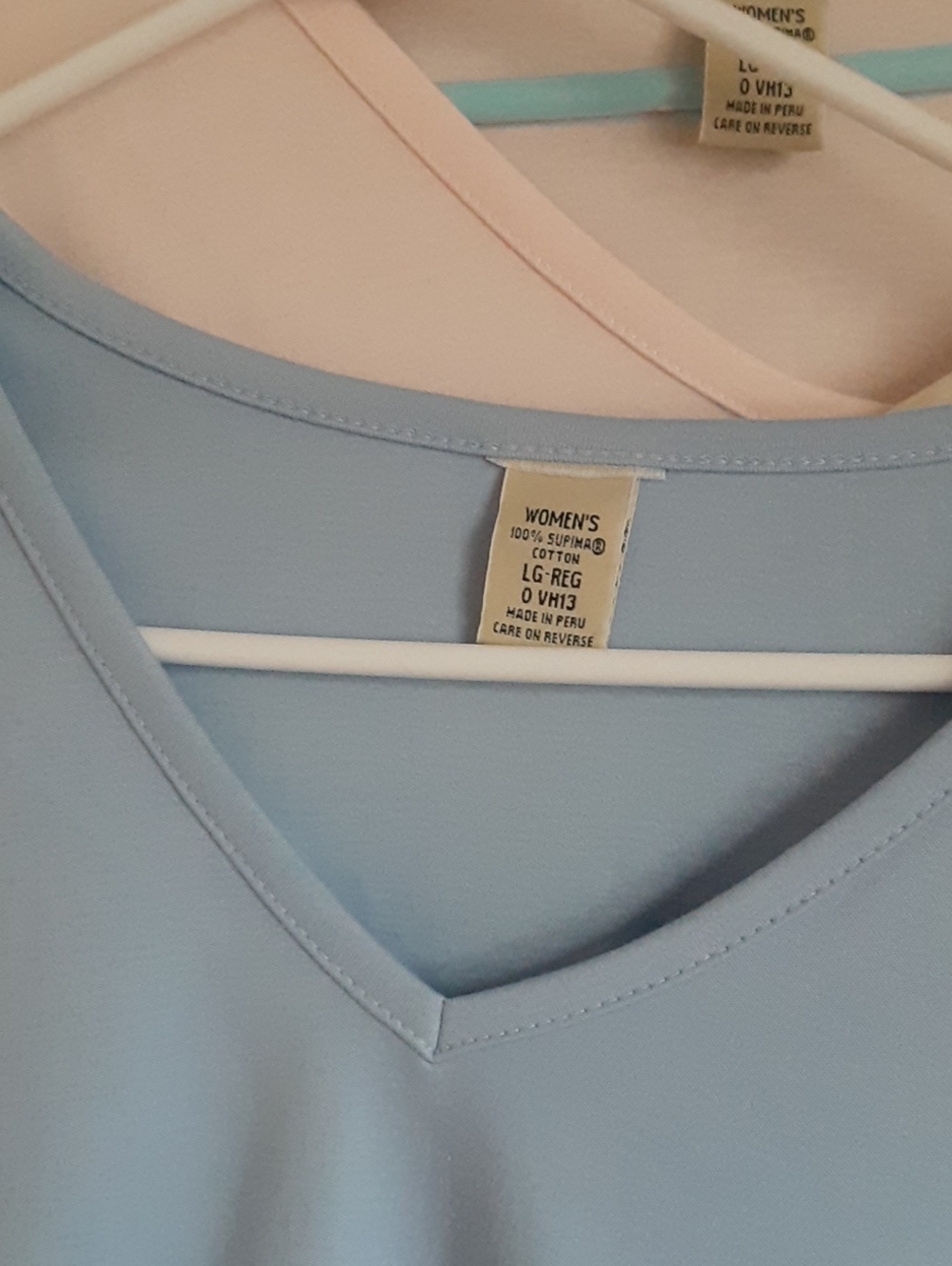 Pick 1: Women's Supima Cotton Tee, Long-Sleeve V-neck - Picture 4 of 16